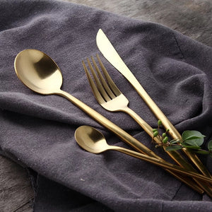 Luxury Stainless Steel Tableware Set - ModHomeSpace