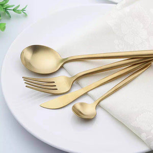 Luxury Stainless Steel Tableware Set - ModHomeSpace