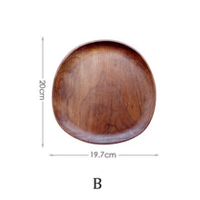 Load image into Gallery viewer, Irregular Solid Wood Pan Plate - ModHomeSpace