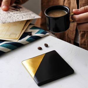 Eco-Friendly Geometric Ceramic Coaster - ModHomeSpace