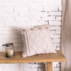 Elegant Knitted Cushion Cover - ModHomeSpace