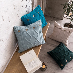 Elegant Knitted Cushion Cover - ModHomeSpace