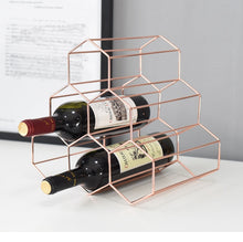 Load image into Gallery viewer, Minimalist Metal Wine Rack - ModHomeSpace