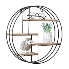 Load image into Gallery viewer, Nordic Style Iron Wooden Storage Rack - ModHomeSpace