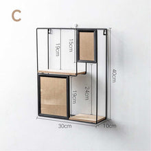 Load image into Gallery viewer, Nordic Style Iron Wooden Storage Rack - ModHomeSpace