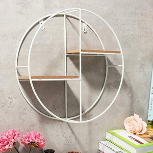 Nordic Style Iron Wooden Storage Rack - ModHomeSpace