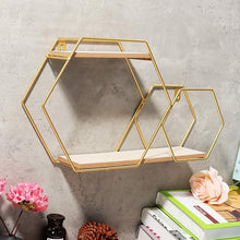 Load image into Gallery viewer, Nordic Style Iron Wooden Storage Rack - ModHomeSpace