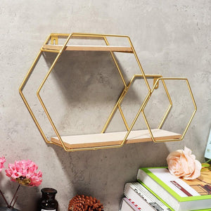 Nordic Style Iron Wooden Storage Rack - ModHomeSpace