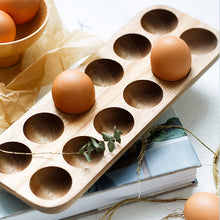 Load image into Gallery viewer, Japanese Style Wooden Egg Storage Box - ModHomeSpace