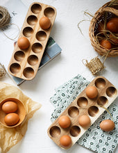 Load image into Gallery viewer, Japanese Style Wooden Egg Storage Box - ModHomeSpace