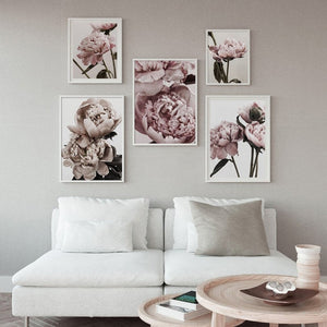 Floral Print Canvas Poster Wall Art - ModHomeSpace