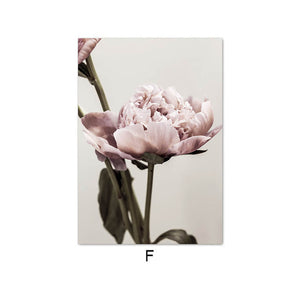 Floral Print Canvas Poster Wall Art - ModHomeSpace