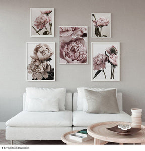 Floral Print Canvas Poster Wall Art - ModHomeSpace