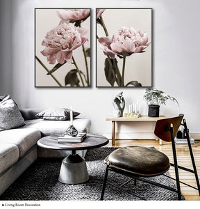 Floral Print Canvas Poster Wall Art - ModHomeSpace