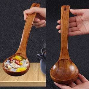 Kitchen Long Handle Wooden Spoon - ModHomeSpace