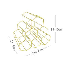 Load image into Gallery viewer, Minimalist Metal Wine Rack - ModHomeSpace