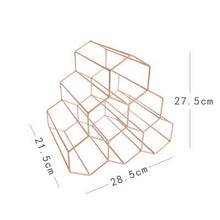 Load image into Gallery viewer, Minimalist Metal Wine Rack - ModHomeSpace