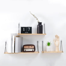 Load image into Gallery viewer, Scandinavian Metal Shelf Wall Rack - ModHomeSpace