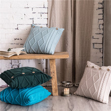 Load image into Gallery viewer, Elegant Knitted Cushion Cover - ModHomeSpace