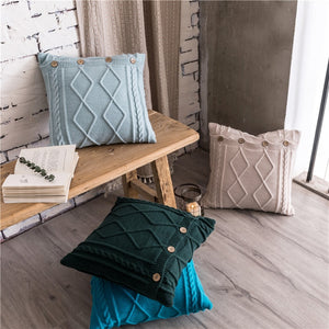 Elegant Knitted Cushion Cover - ModHomeSpace