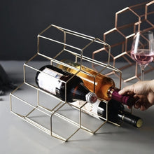 Load image into Gallery viewer, Minimalist Metal Wine Rack - ModHomeSpace