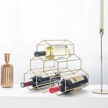 Load image into Gallery viewer, Minimalist Metal Wine Rack - ModHomeSpace